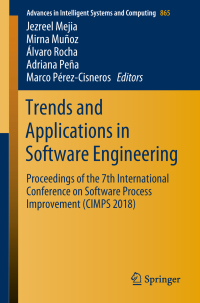 Omslagafbeelding: Trends and Applications in Software Engineering 9783030011703