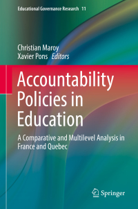 Imagen de portada: Accountability Policies in Education 9783030012847