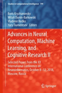 Cover image: Advances in Neural Computation, Machine Learning, and Cognitive Research II 9783030013271