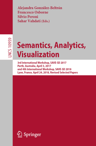 表紙画像: Semantics, Analytics, Visualization 9783030013783
