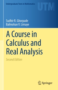 Imagen de portada: A Course in Calculus and Real Analysis 2nd edition 9783030013998