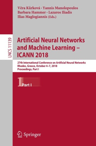Cover image: Artificial Neural Networks and Machine Learning – ICANN 2018 9783030014179