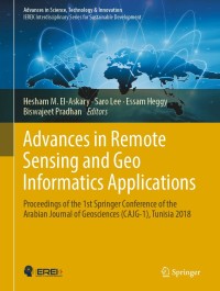 Imagen de portada: Advances in Remote Sensing and Geo Informatics Applications 9783030014391