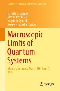 Cover image: Macroscopic Limits of Quantum Systems 9783030016012