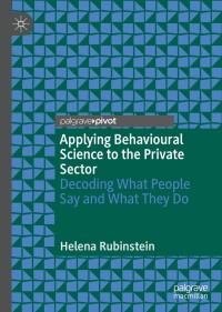 Imagen de portada: Applying Behavioural Science to the Private Sector 9783030016975