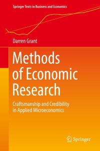 Titelbild: Methods of Economic Research 9783030017330