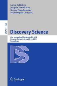 Cover image: Discovery Science 9783030017705