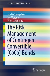 Imagen de portada: The Risk Management of Contingent Convertible (CoCo) Bonds 9783030018238