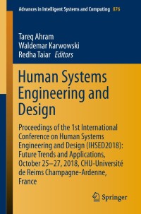 Imagen de portada: Human Systems Engineering and Design 9783030020521
