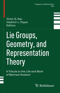 Cover image: Lie Groups, Geometry, and Representation Theory 9783030021900