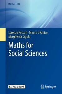 Cover image: Maths for Social Sciences 9783030023355