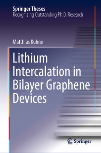 Cover image: Lithium Intercalation in Bilayer Graphene Devices 9783030023652