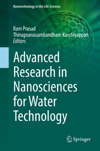 Cover image: Advanced Research in Nanosciences for Water Technology 9783030023805