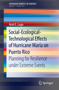 Cover image: Social-Ecological-Technological Effects of Hurricane María on Puerto Rico 9783030023867