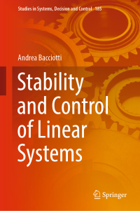 Cover image: Stability and Control of Linear Systems 9783030024048