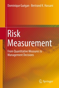 Cover image: Risk Measurement 9783030026790