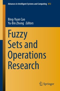 Cover image: Fuzzy Sets and Operations Research 9783030027766