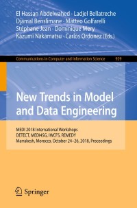 Cover image: New Trends in Model and Data Engineering 9783030028510