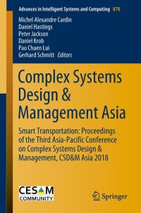 Imagen de portada: Complex Systems Design & Management Asia 9783030028855