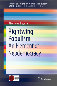 Cover image: Rightwing Populism 9783030031763