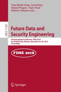 Cover image: Future Data and Security Engineering 9783030031916