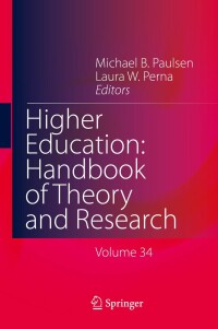 Omslagafbeelding: Higher Education: Handbook of Theory and Research 9783030034566
