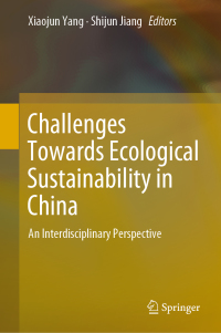 Imagen de portada: Challenges Towards Ecological Sustainability in China 9783030034832