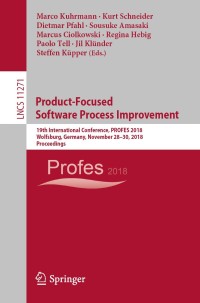 Imagen de portada: Product-Focused Software Process Improvement 9783030036720