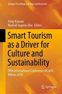 Cover image: Smart Tourism as a Driver for Culture and Sustainability 9783030039097