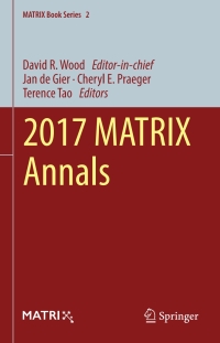 Immagine di copertina: 2017 MATRIX Annals 9783030041601