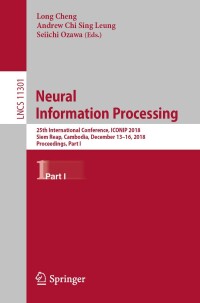 Imagen de portada: Neural Information Processing 9783030041663
