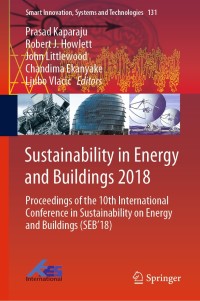 Cover image: Sustainability in Energy and Buildings 2018 9783030042929