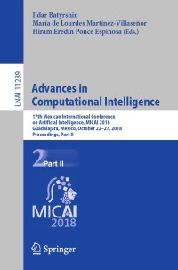 Imagen de portada: Advances in Computational Intelligence 9783030044961