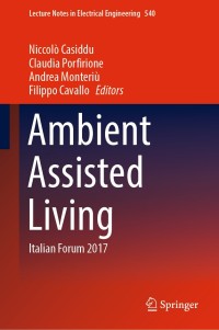Cover image: Ambient Assisted Living 9783030046712