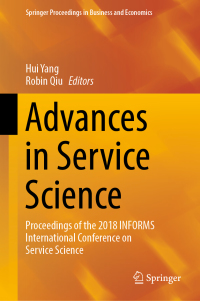 Cover image: Advances in Service Science 9783030047252