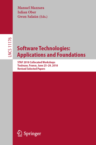 Omslagafbeelding: Software Technologies: Applications and Foundations 9783030047702