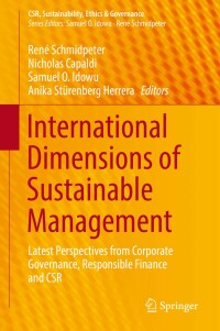 Imagen de portada: International Dimensions of Sustainable Management 9783030048181