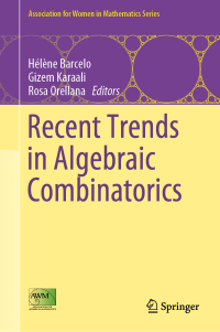 Cover image: Recent Trends in Algebraic Combinatorics 9783030051402