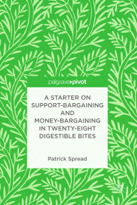 Omslagafbeelding: A Starter on Support-Bargaining and Money-Bargaining in Twenty-Eight Digestible Bites 9783030052300