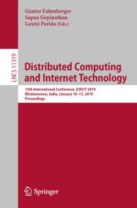 Imagen de portada: Distributed Computing and Internet Technology 9783030053659