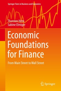 Cover image: Economic Foundations for Finance 9783030054250