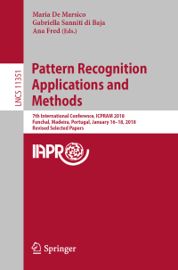 Imagen de portada: Pattern Recognition Applications and Methods 9783030054984
