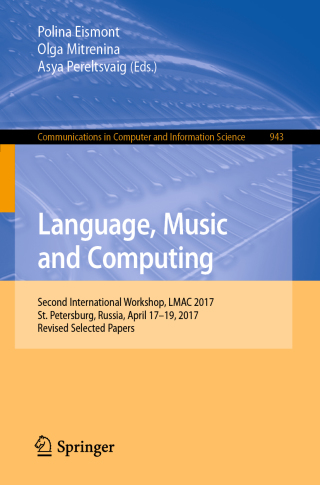 Cover image: Language, Music and Computing 9783030055936