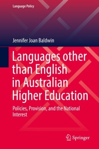 Omslagafbeelding: Languages other than English in Australian Higher Education 9783030057947