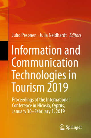Titelbild: Information and Communication Technologies in Tourism 2019 9783030059392