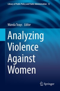 Cover image: Analyzing Violence Against Women 9783030059880