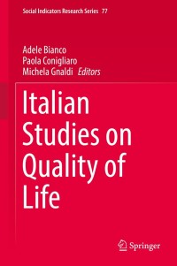 Cover image: Italian Studies on Quality of Life 9783030060213