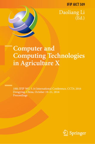 Cover image: Computer and Computing Technologies in Agriculture X 9783030061548