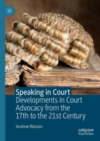 Cover image: Speaking in Court 9783030103941