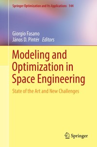Cover image: Modeling and Optimization in Space Engineering 9783030105006